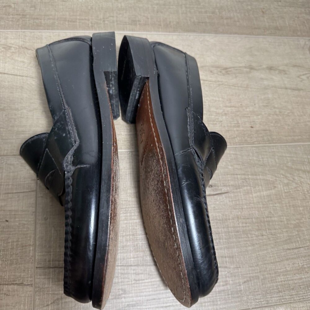 Sebago Mens 8.5 Classic Penny Loafer Black Leather Handsewn Luxury Goodyear Welt - Picture 7 of 12